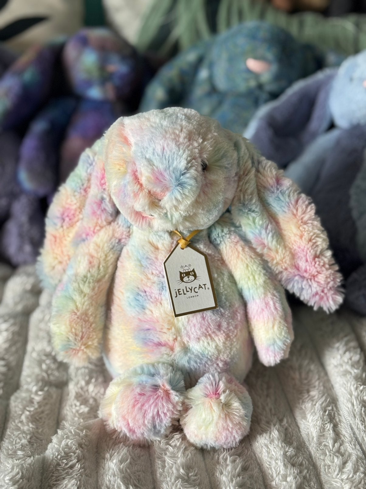Jellycat Lazulia Luxe Bunny Shanghai Exclusive, Jellycat, Ophalen of Verzenden, Middelgroot (20 tot 80 cm), Meerkleurig