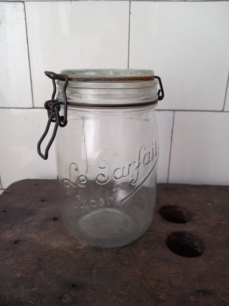 gratis verzenden vintage weck voorraad pot Frans Parfait 1L, Verzenden