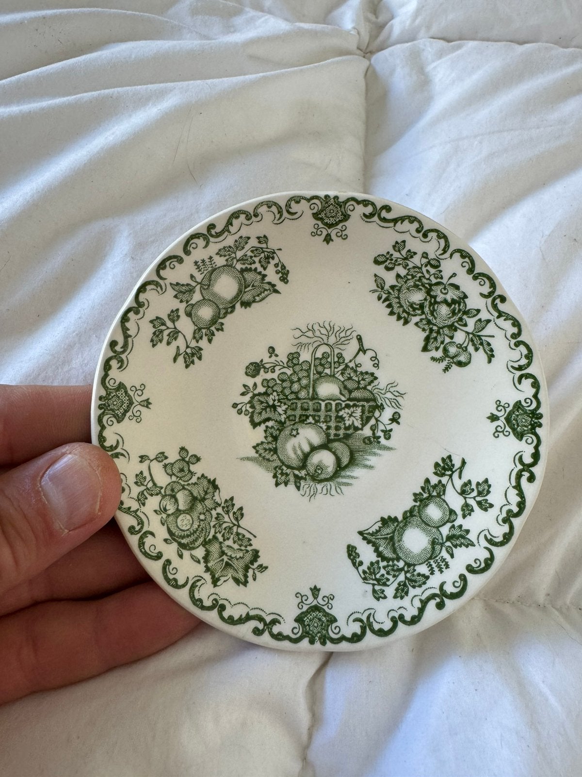 schaal 12 cm Mason’s Patent Ironstone, Fruit Basket decor., Antiek en Kunst, Ophalen of Verzenden