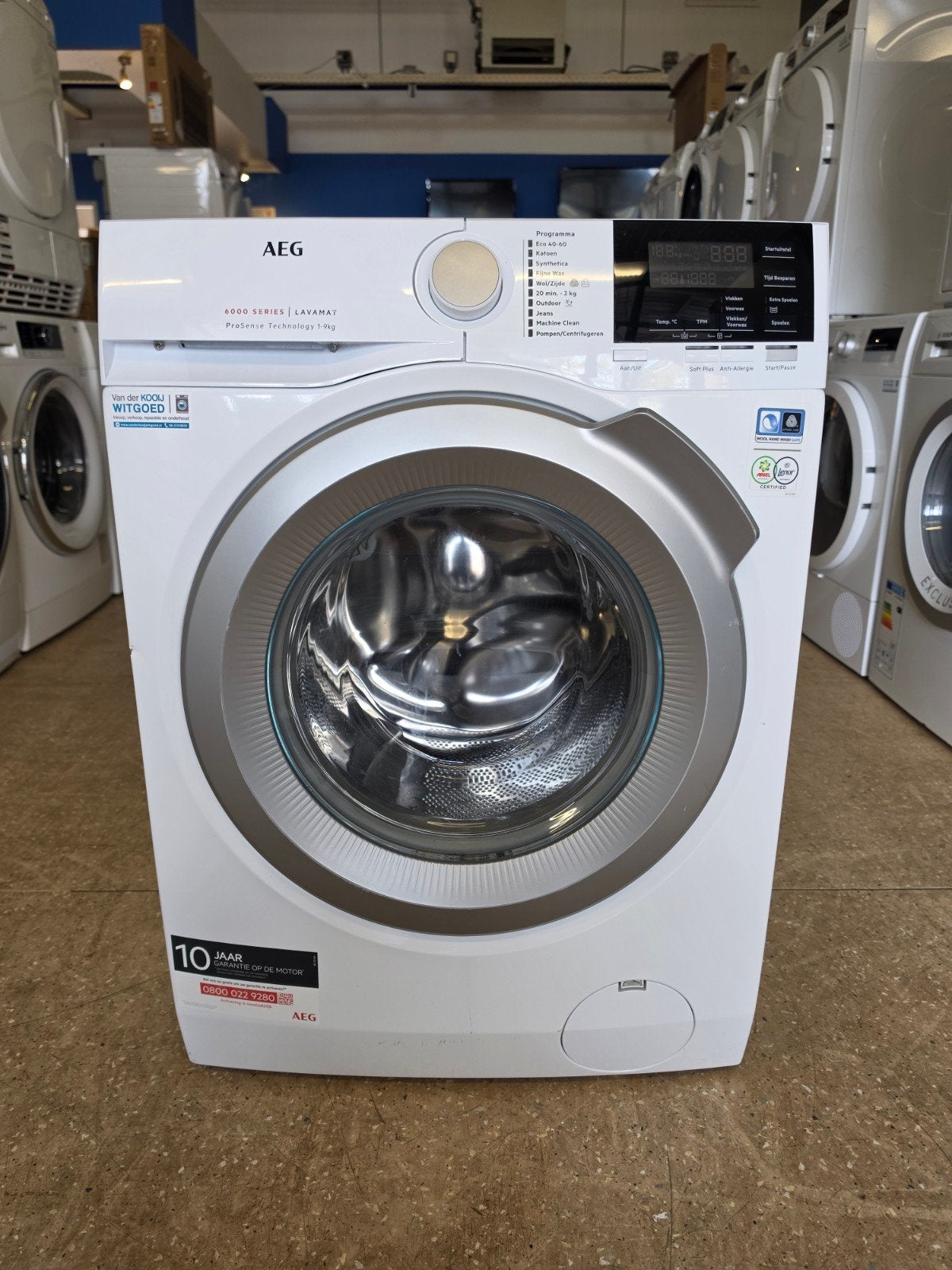 AEG 6000 Series wasmachine | 9 kilo | A+++ | Gratis thuis 🚚, Witgoed en Apparatuur, AEG, Jirnsum, 1200 tot 1600 toeren, 8 tot 10 kg