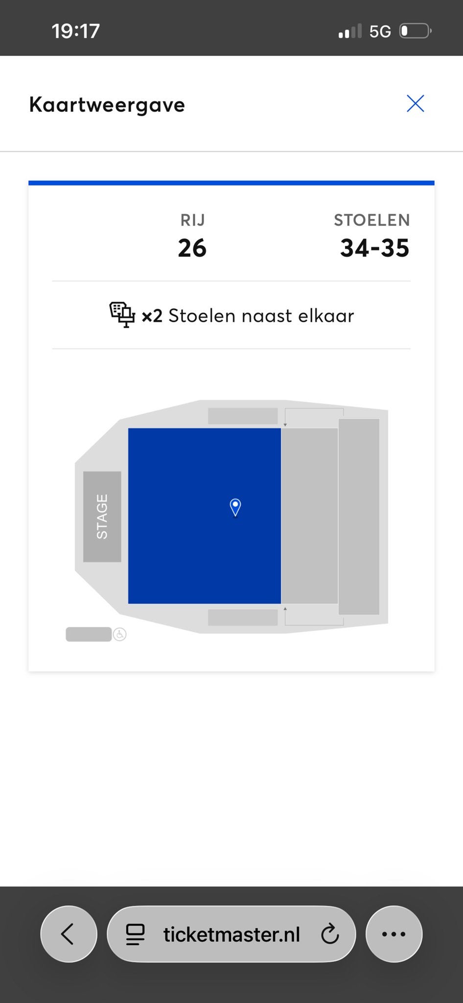 2 tickets Hans Teeuwen, de laffe verlosser Afas Live 26 juni, Twee personen, Juni