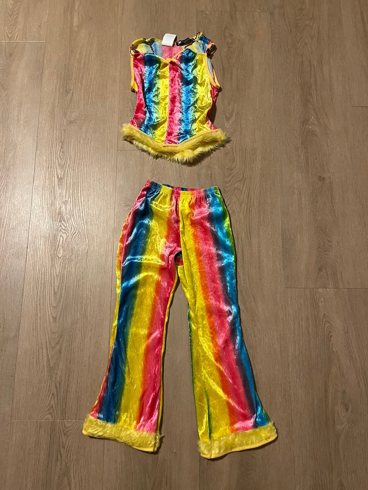 Carnaval pakje meisje hippie maat 128 zgan, Kinderen en Baby's, Ophalen of Verzenden, Zo goed als nieuw, 104 of kleiner, Meisje