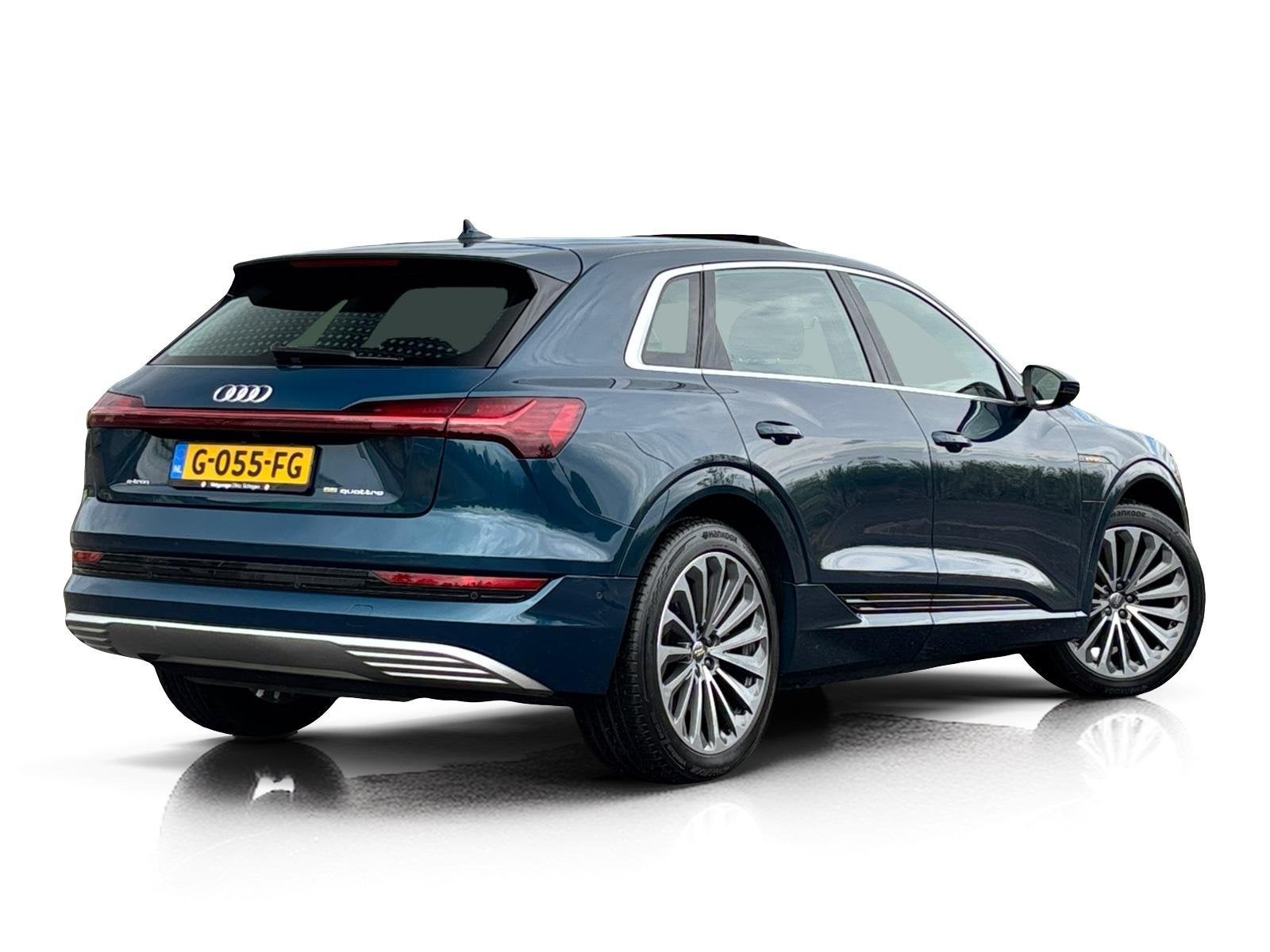 Audi E-tron 55 Quattro 95 kWh S-Line ✅ SOH 91% ✅ Pano, Auto's, Automaat, 95 kWh, LED dagrijverlichting, Blauw