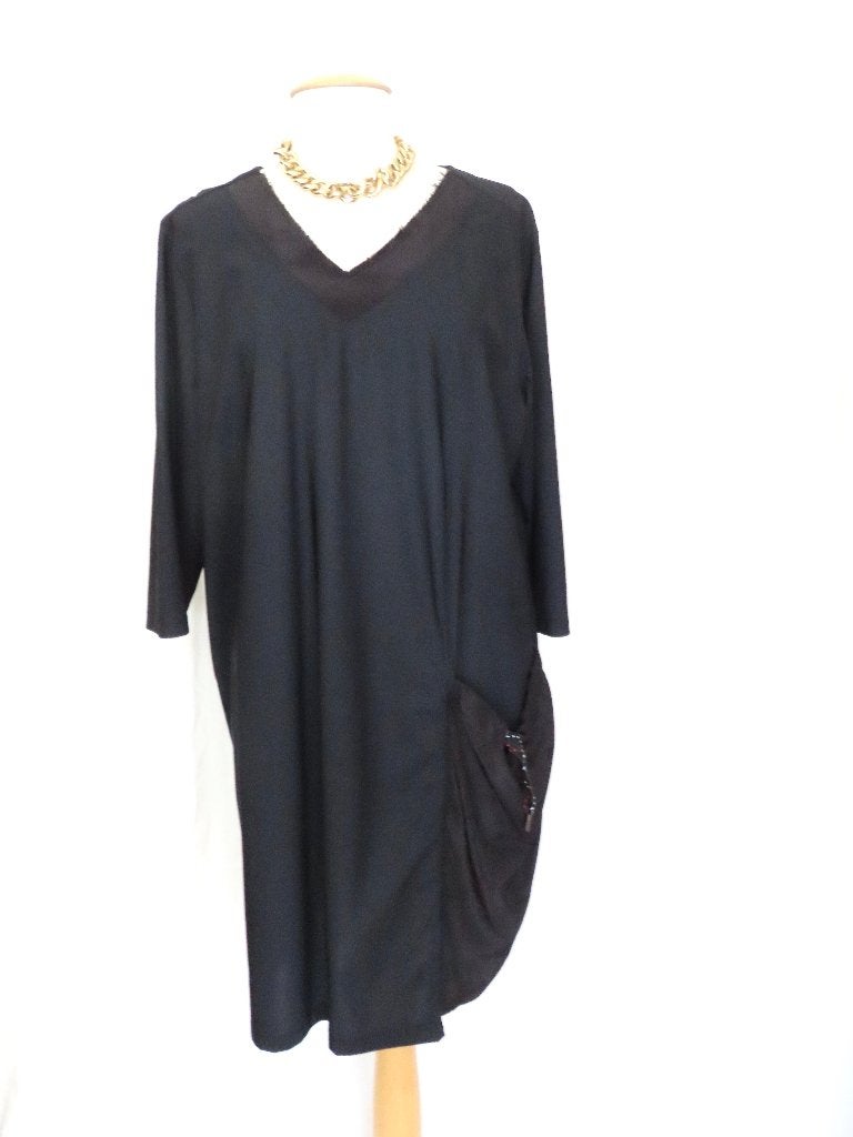 Travelstof Jurkje/Tuniek in fraai model mt 46/48, Kleding | Dames, Verzenden, Maat 46/48 (XL) of groter, Zo goed als nieuw, Knielengte