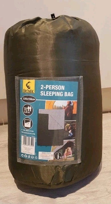 ZGAN 2 persoons slaapzak Froyak 225150 cm, Caravans en Kamperen, Slaapzakken, Ophalen of Verzenden, Zo goed als nieuw