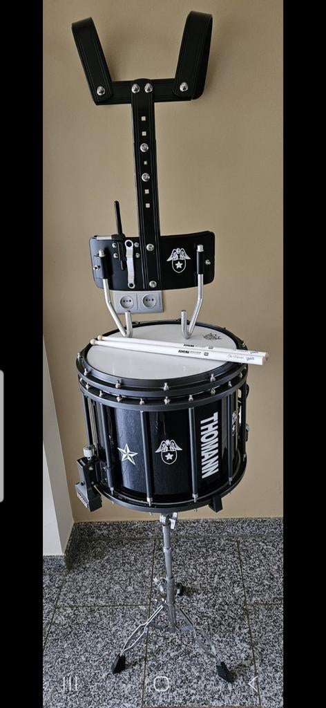 Thomann Marching Pipe Snare Drum 14"x12" met harnas, Ophalen, Zo goed als nieuw, Overige merken