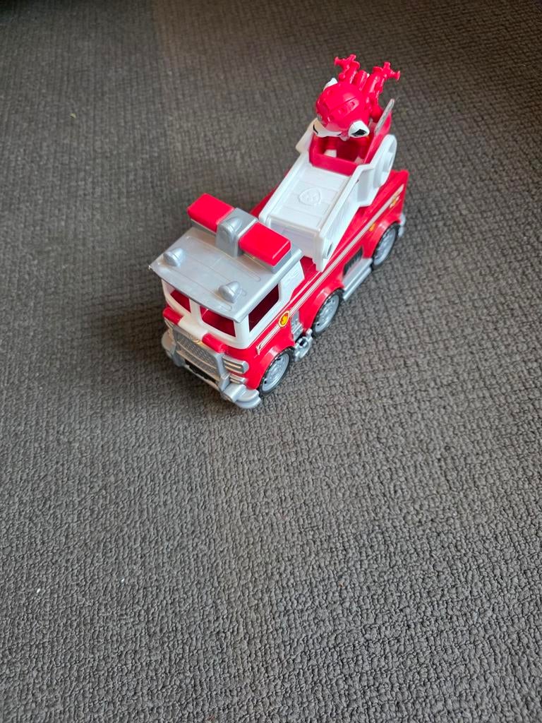 Paw Patrol Marshall Brandweerwagen met Pup, Ophalen of Verzenden, Gebruikt
