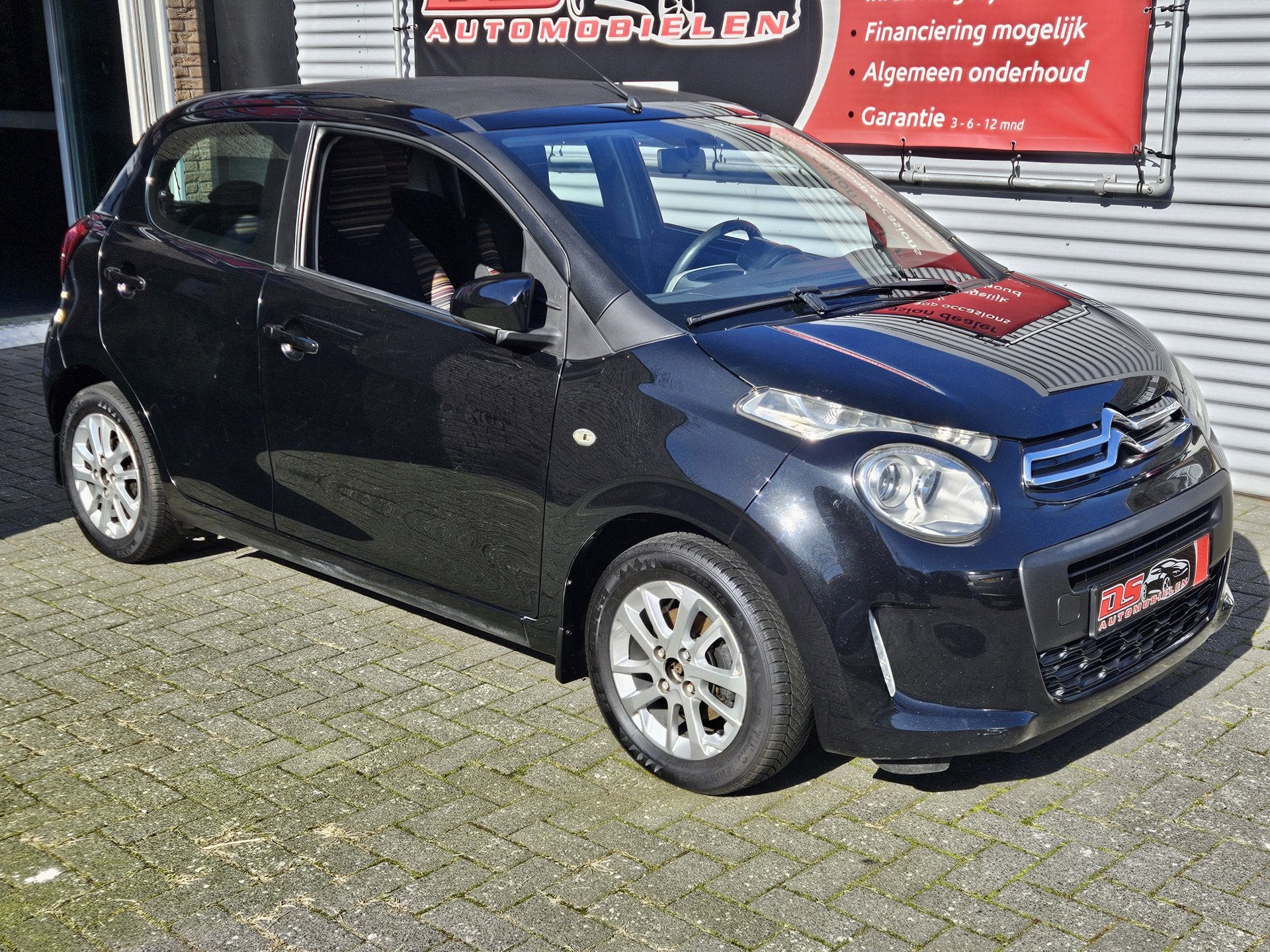 Citroën C1 1.0 e-VTi Airscape Shine convertibel 5drs. * CAB, Auto's, Voorwielaandrijving, Dealer onderhouden, Stof, Gebruikt