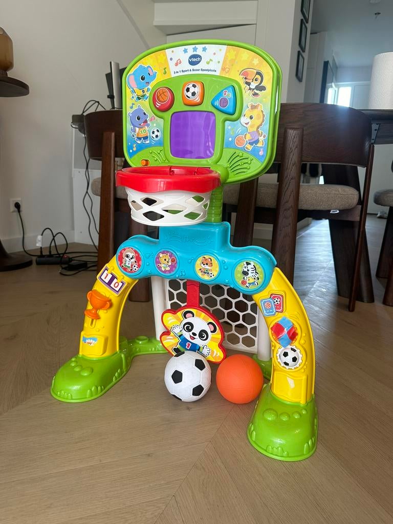 VTech 3-in-1 Sport & Scoor speelplaats, Kinderen en Baby's, Speelgoed | Vtech, Ophalen of Verzenden, Zo goed als nieuw, 6 maanden tot 2 jaar