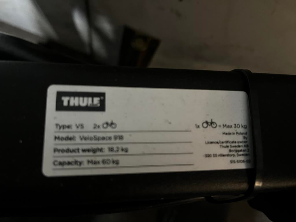 Thule 918, Ophalen, Elektrische fiets, Zo goed als nieuw, 2 fietsen