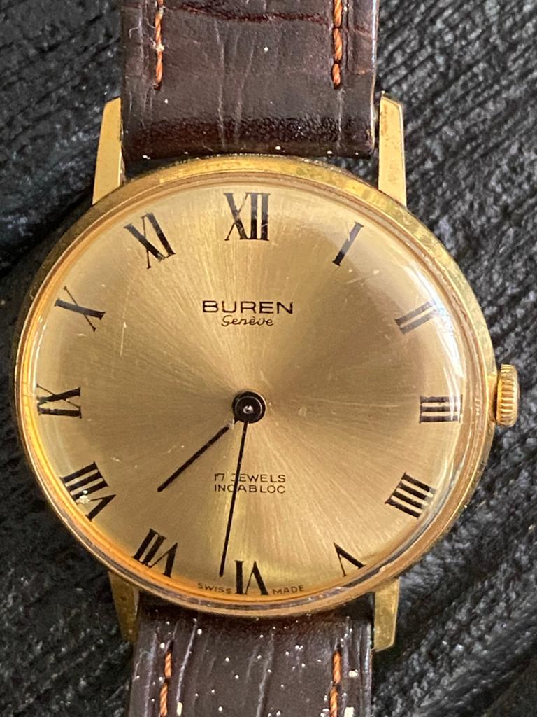 Buren Genève Mechanisch Horloge - Swiss Made, Overige merken, Overige materialen, Met bandje, Polshorloge