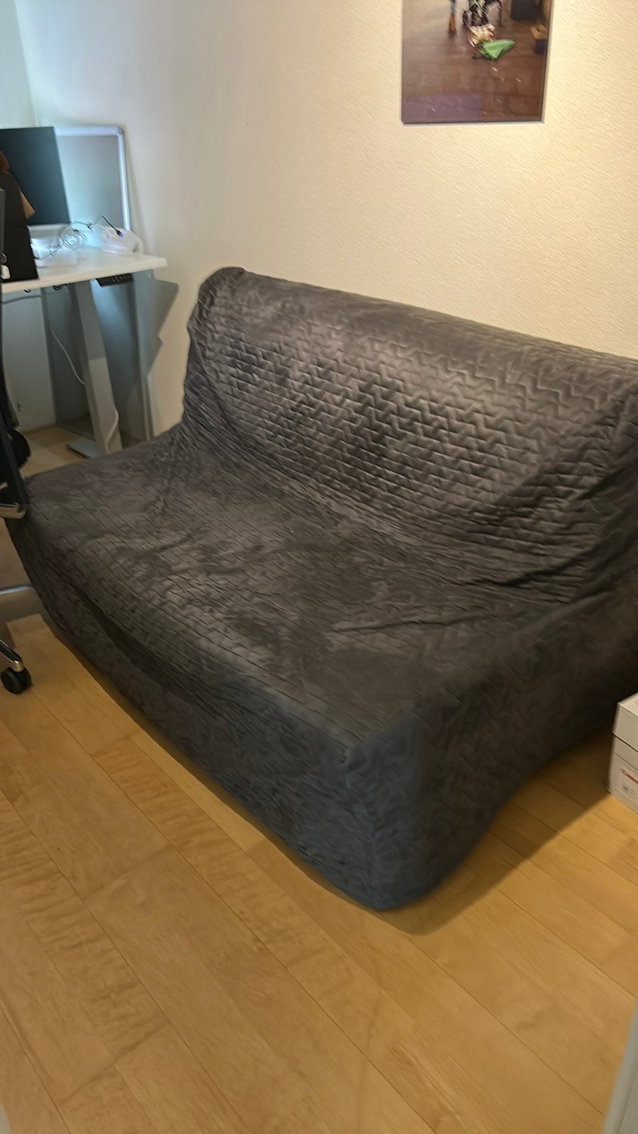 Slaapbank ikea gratis, Ophalen, Gebruikt, Twijfelaar, Grijs