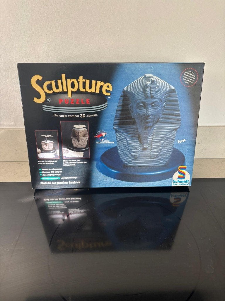 Farao 3d sculpture puzzel, Ophalen of Verzenden, Minder dan 500 stukjes, Zo goed als nieuw, Rubik's of 3D-puzzel