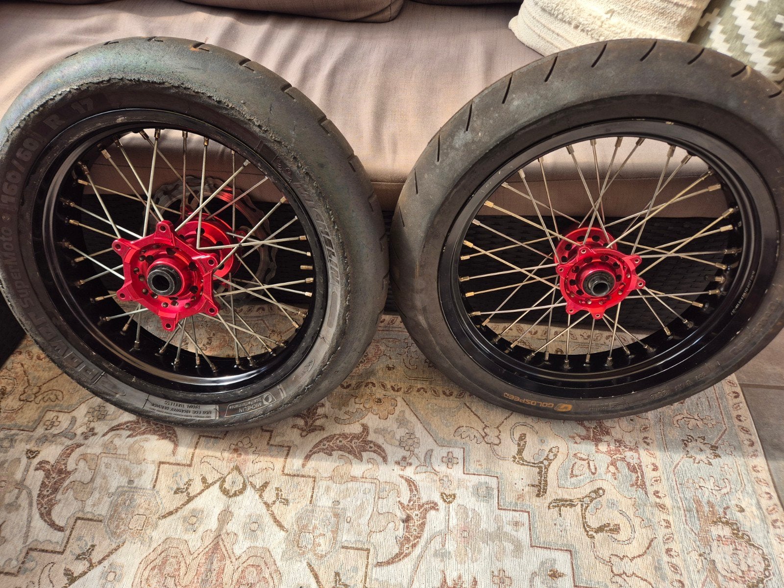 supermoto velgen crf450x, Motoren, Ophalen, Gebruikt
