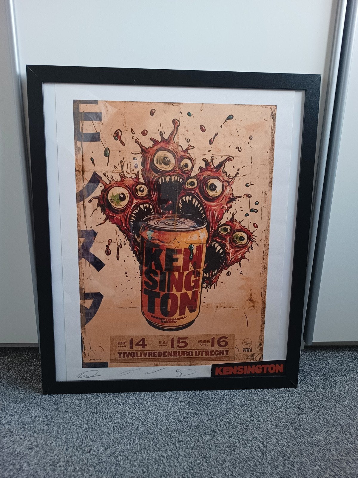 Kensington poster / plaat, limited edition, in lijst., Ophalen, Nieuw