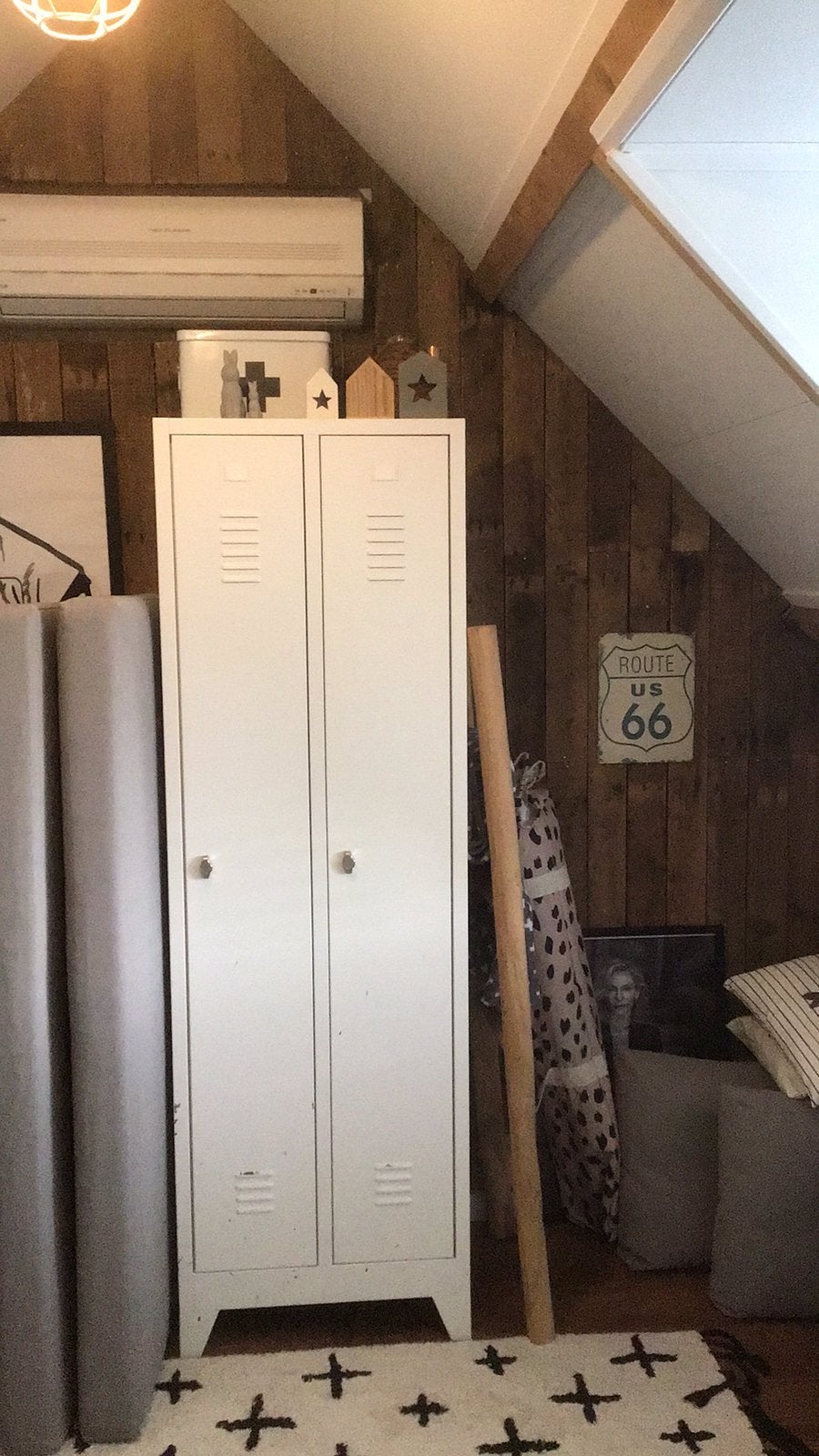 Mooie witte lockerkast., Ophalen, Gebruikt