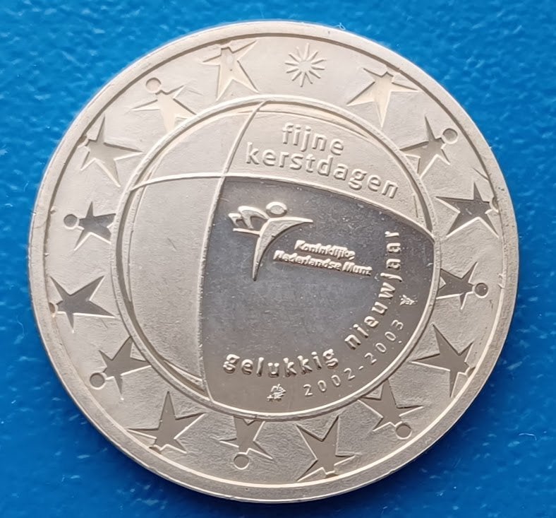 Penning KNM Fijne Kerstdagen & Gelukkig Nieuwjaar 2002-2003, Verzenden, Overige materialen, Nederland