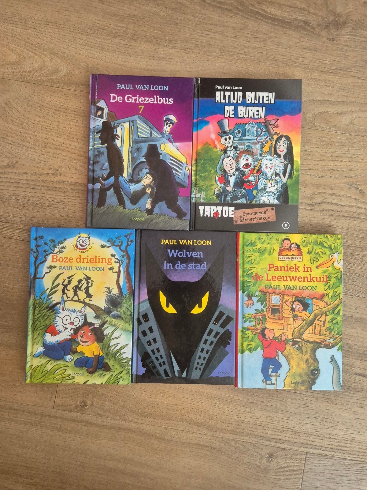 Paul van Loon boeken set - De Griezelbus, Wolven, Paniek, Ophalen of Verzenden, Gelezen, Paul van Loon, Fictie algemeen