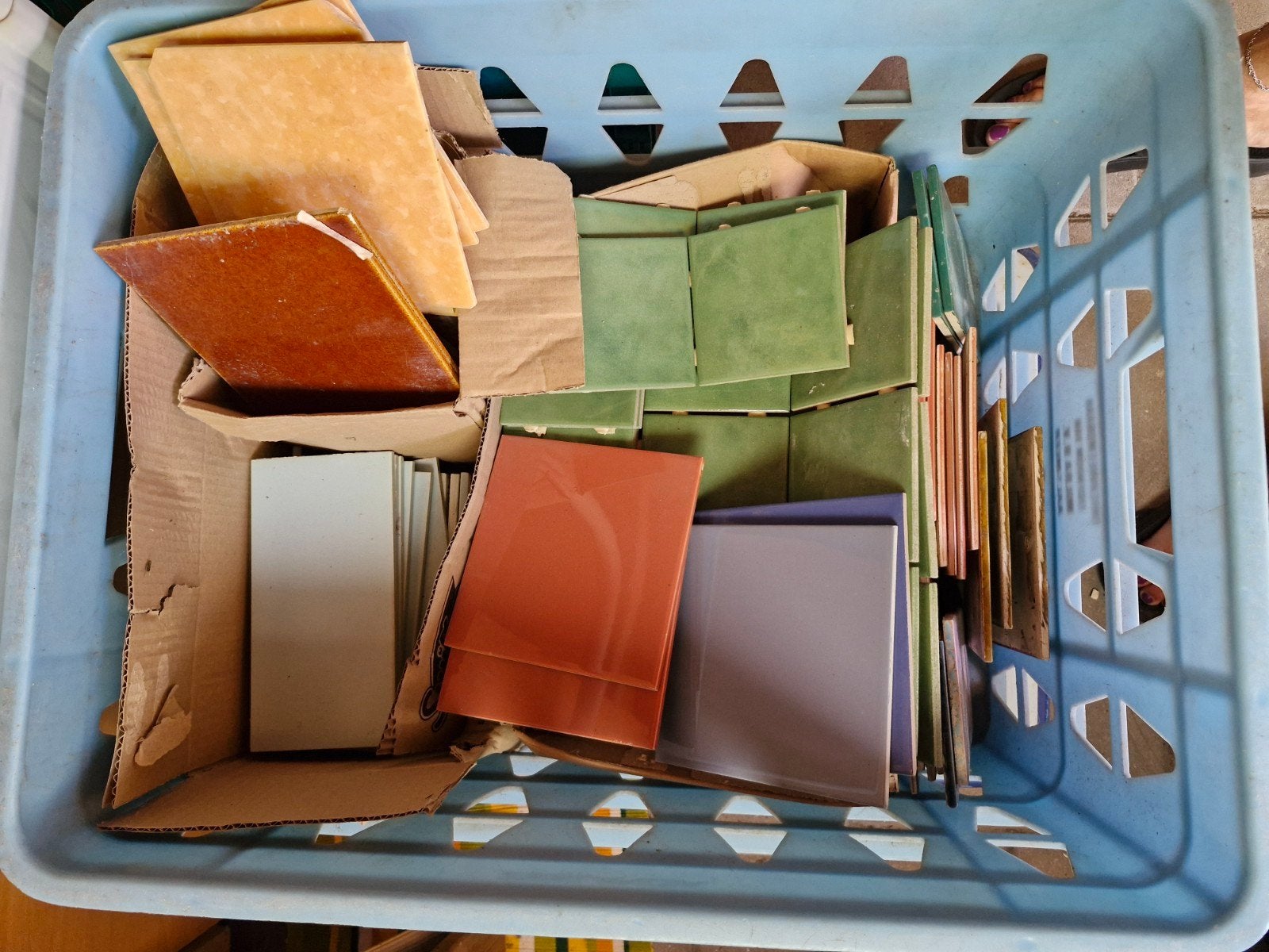 tegels voor mozaïek, Hobby en Vrije tijd, Knutselen, Ophalen, Zo goed als nieuw, Steen of Keramiek