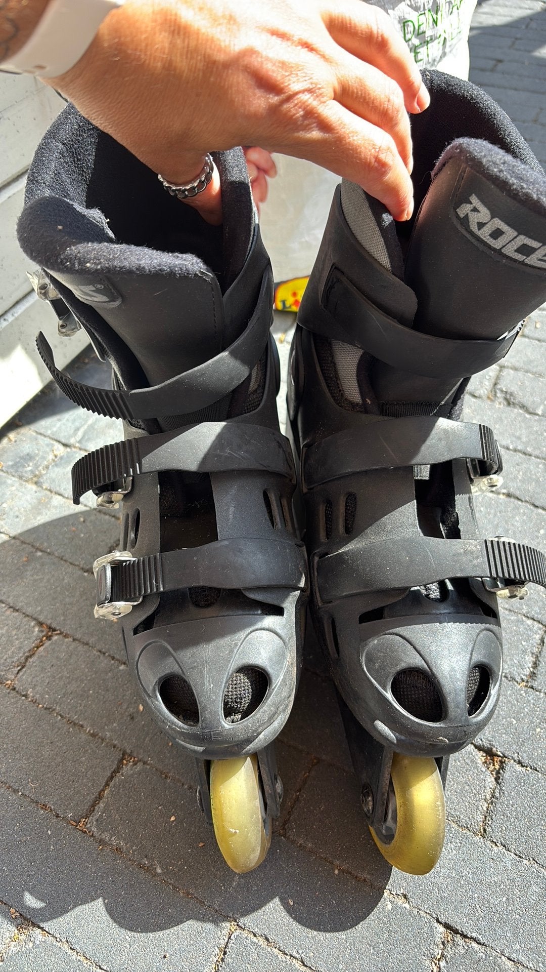 Skeelers, Sport en Fitness, Skeelers, Ophalen, Gebruikt, Inline skates 4 wielen