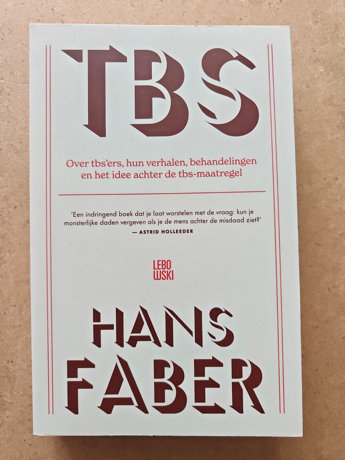 TBS Hans Faber, Ophalen of Verzenden, Zo goed als nieuw, Hans Faber, Nederland