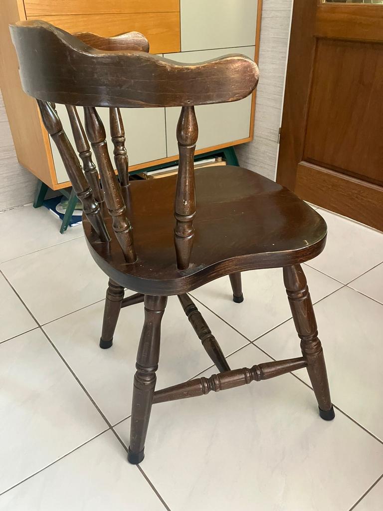Windsor houten cafestoelen, Ophalen, Gebruikt, Bruin, Western