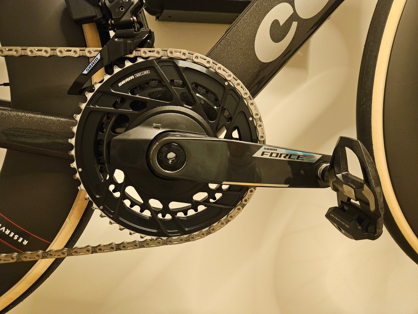 SRAM Force AXS E1 DUB Powermeter crankset 165mm, Ophalen of Verzenden, Nieuw, Crankstel of Pedalen, Sram Force