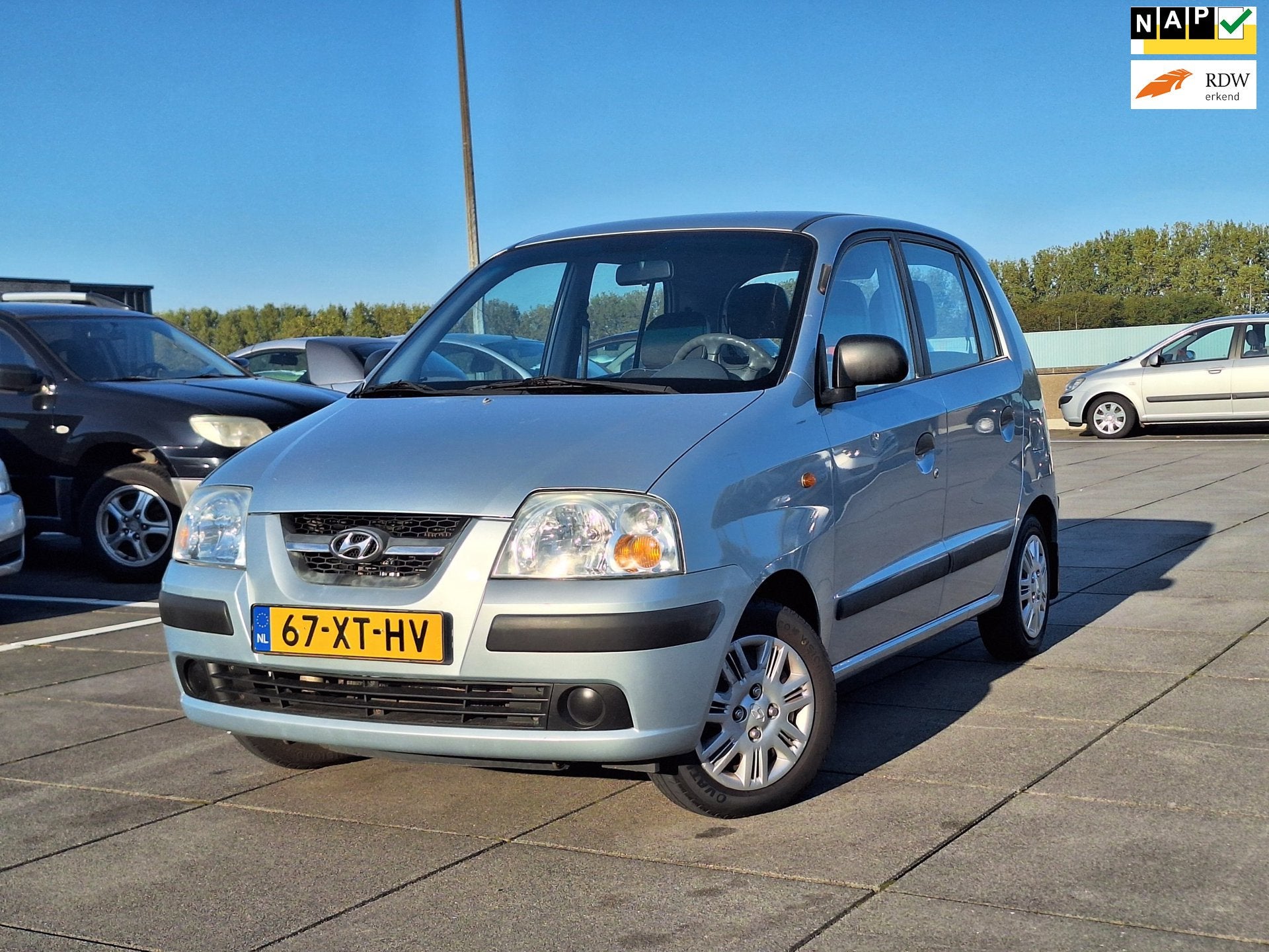 Hyundai Atos €1850,-1.1i Active Joy Airco + Trekhaak Nap, Auto's, Voorwielaandrijving, Stof, 31 €/maand, 4 cilinders
