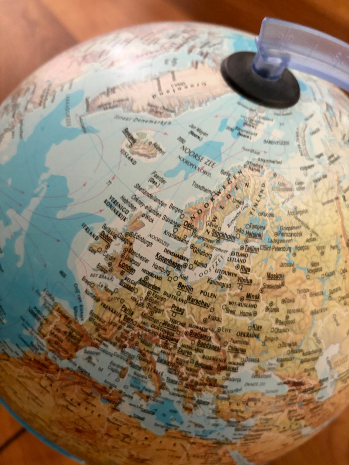 Verlichte Aardbol - Educatief en Decoratief globe, Ophalen of Verzenden, Verlicht, Zo goed als nieuw