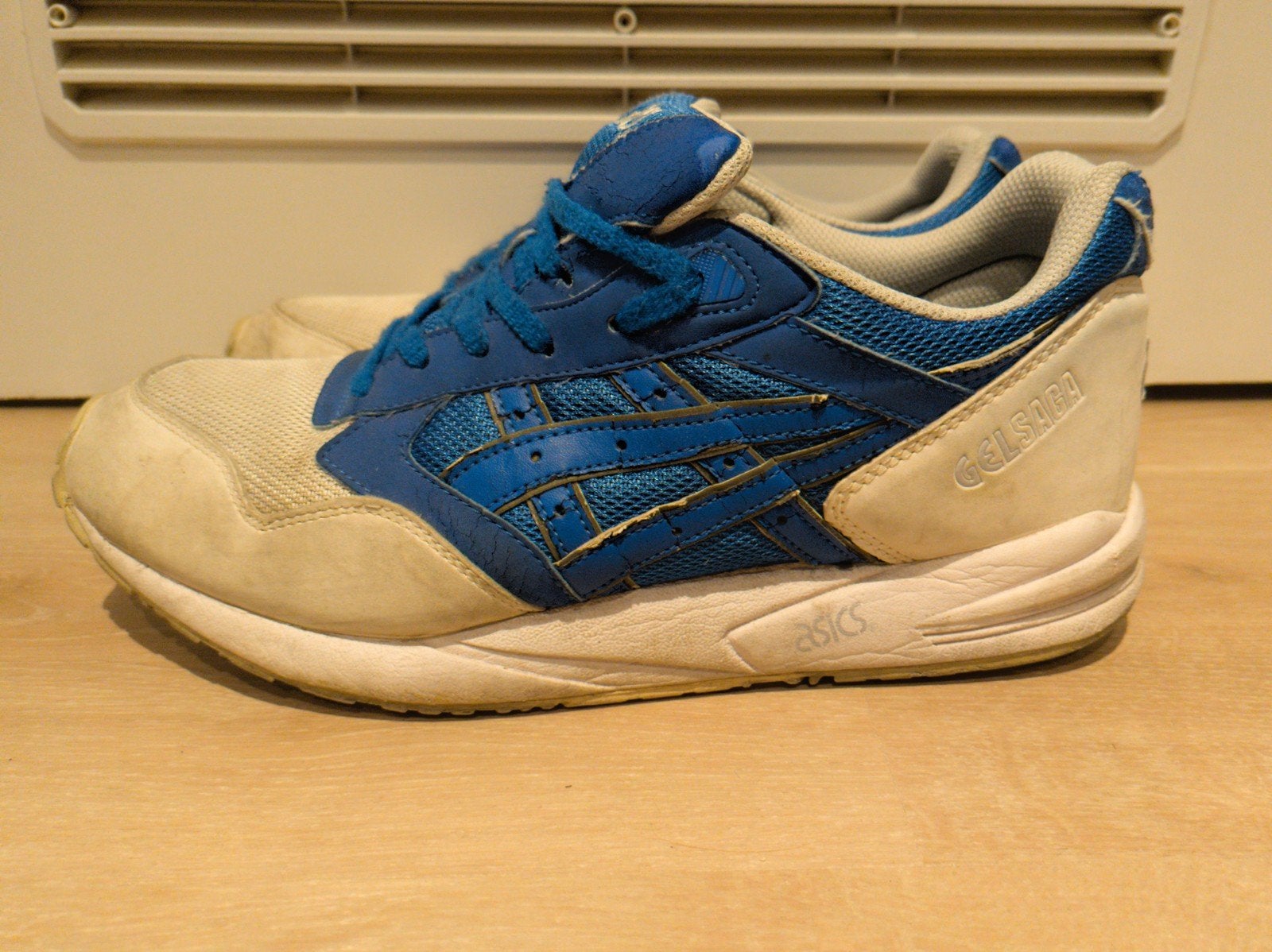 Asics GelSaga Sneakers - Maat 43.5, Ophalen, Blauw, Sneakers of Gympen, Gedragen