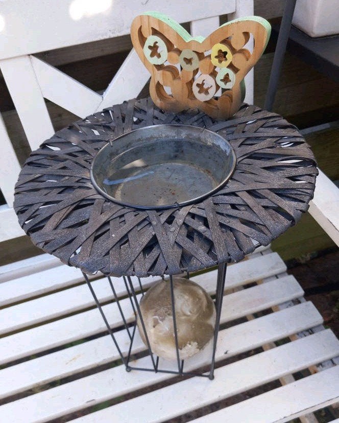 vogelbadje 🐦‍⬛🌿, Tuin en Terras, Vogelhuisjes en Vogelbaden, Ophalen, Gebruikt