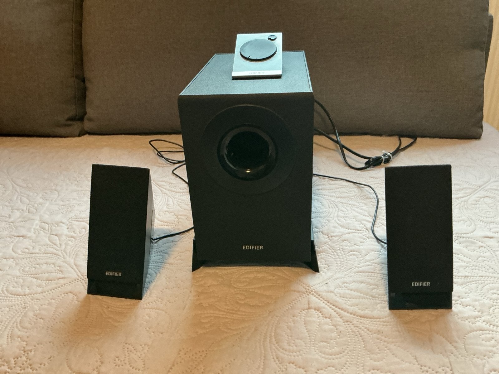Edifier M1360 2.1 Multimedia Speakerset met Subwoofer, Gebruikt, Speakerset, Afstandsbediening, Minder dan 60 watt