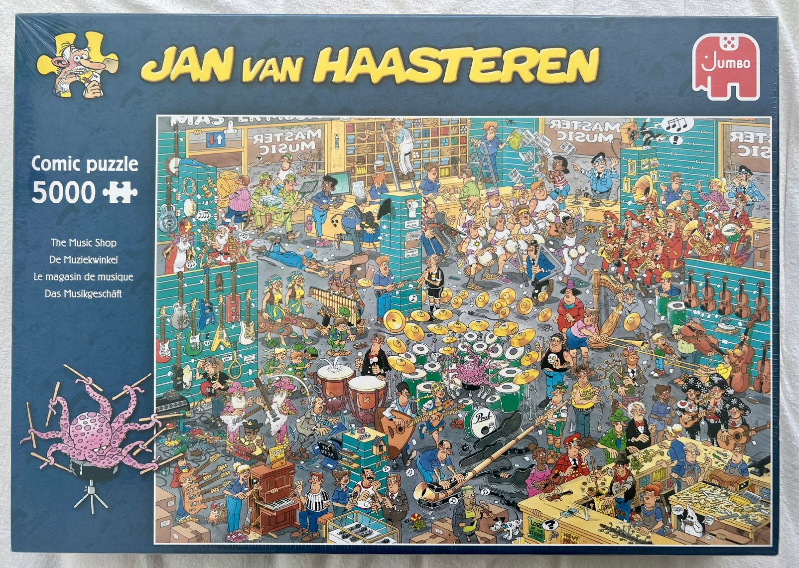 Jan van Haasteren “De Muziekwinkel” 5000 st. NIEUW, Ophalen of Verzenden, Meer dan 1500 stukjes, Nieuw