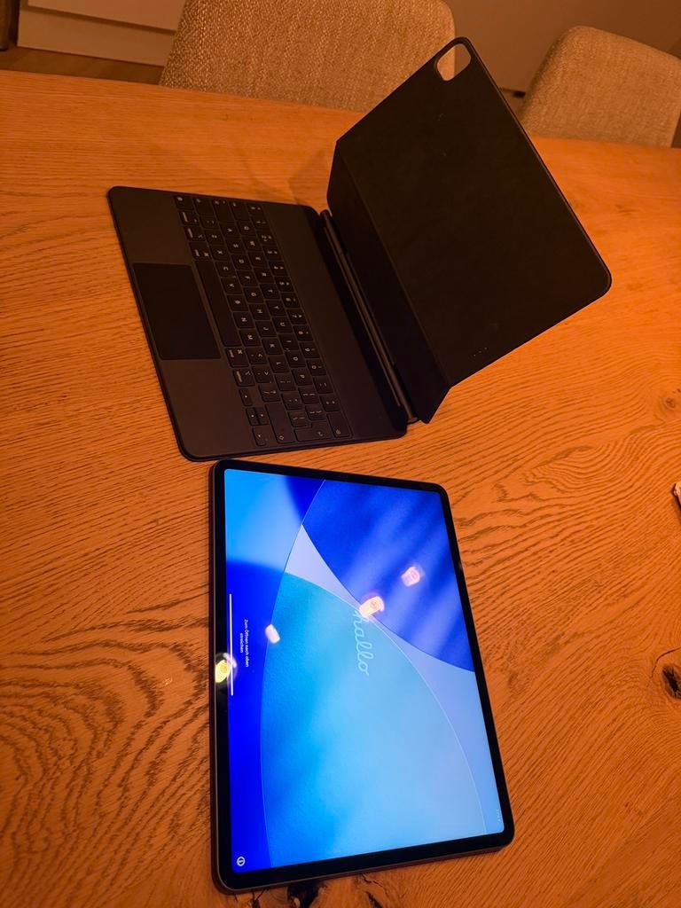 iPad Pro 12.9 (M1, 2021) + Magic Keyboard + Apple Pencil, Computers en Software, Apple iPads, Apple iPad, 12 inch, Ophalen of Verzenden