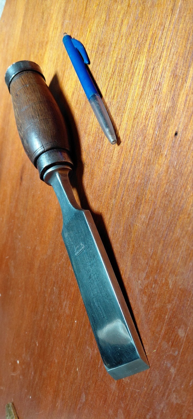 Mooie brede. steekbeitel, beitel, l van JNY Nooitgedagt 38mm, Ophalen of Verzenden