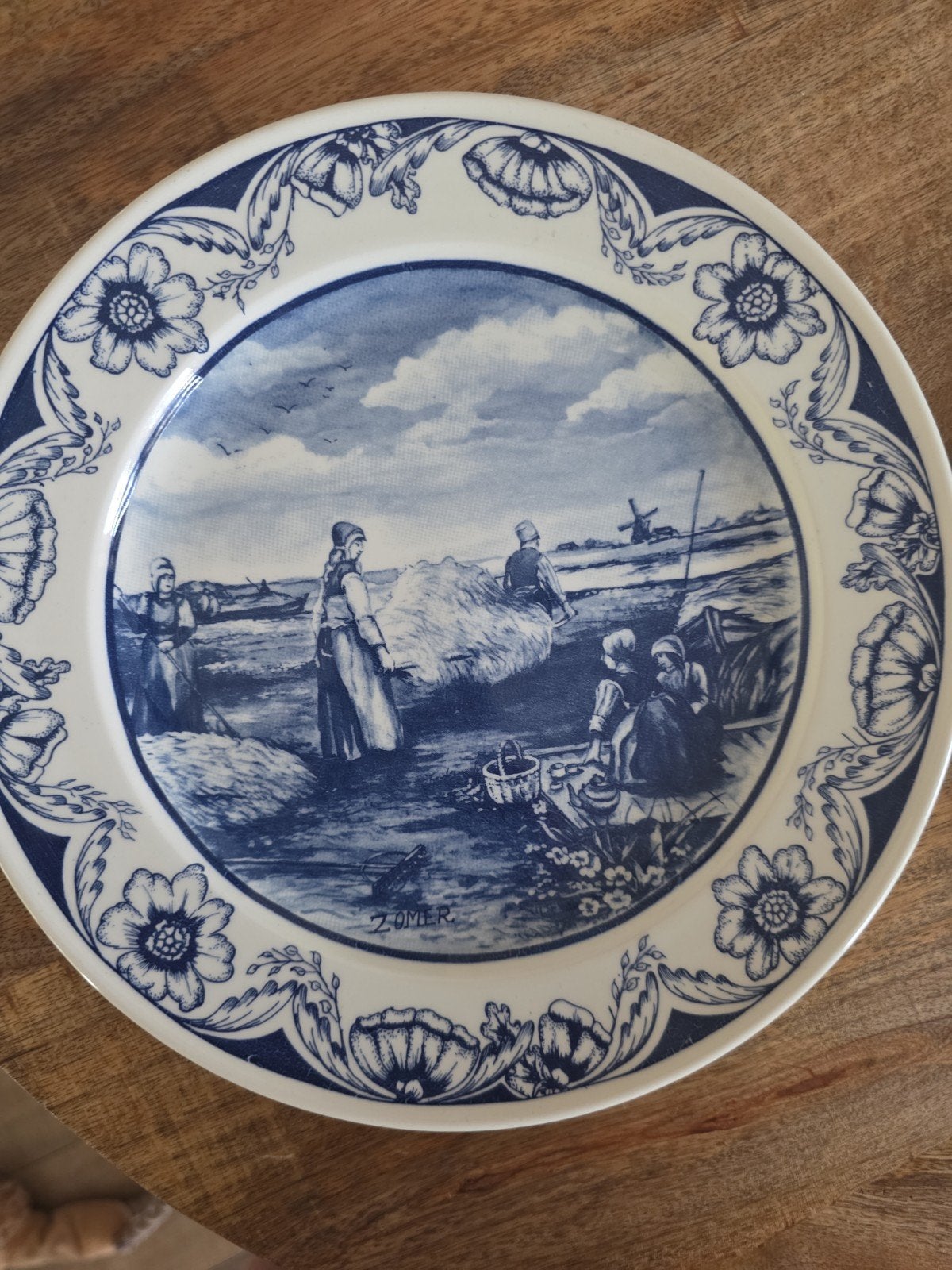 Set van 4 Delfts Blauwe sierborden - de vier seizoenen, Ophalen
