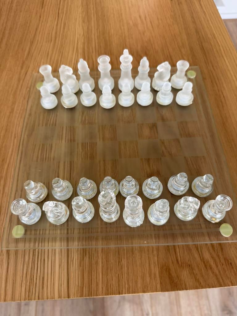 Glazen schaakbord, Ophalen of Verzenden