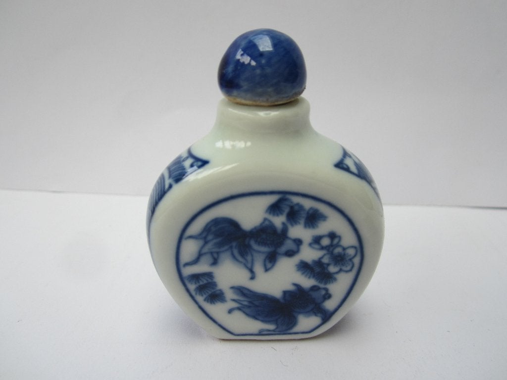 Oud chinees porselein snuifflesje /snuff bottle #8553, Antiek en Kunst, Ophalen of Verzenden