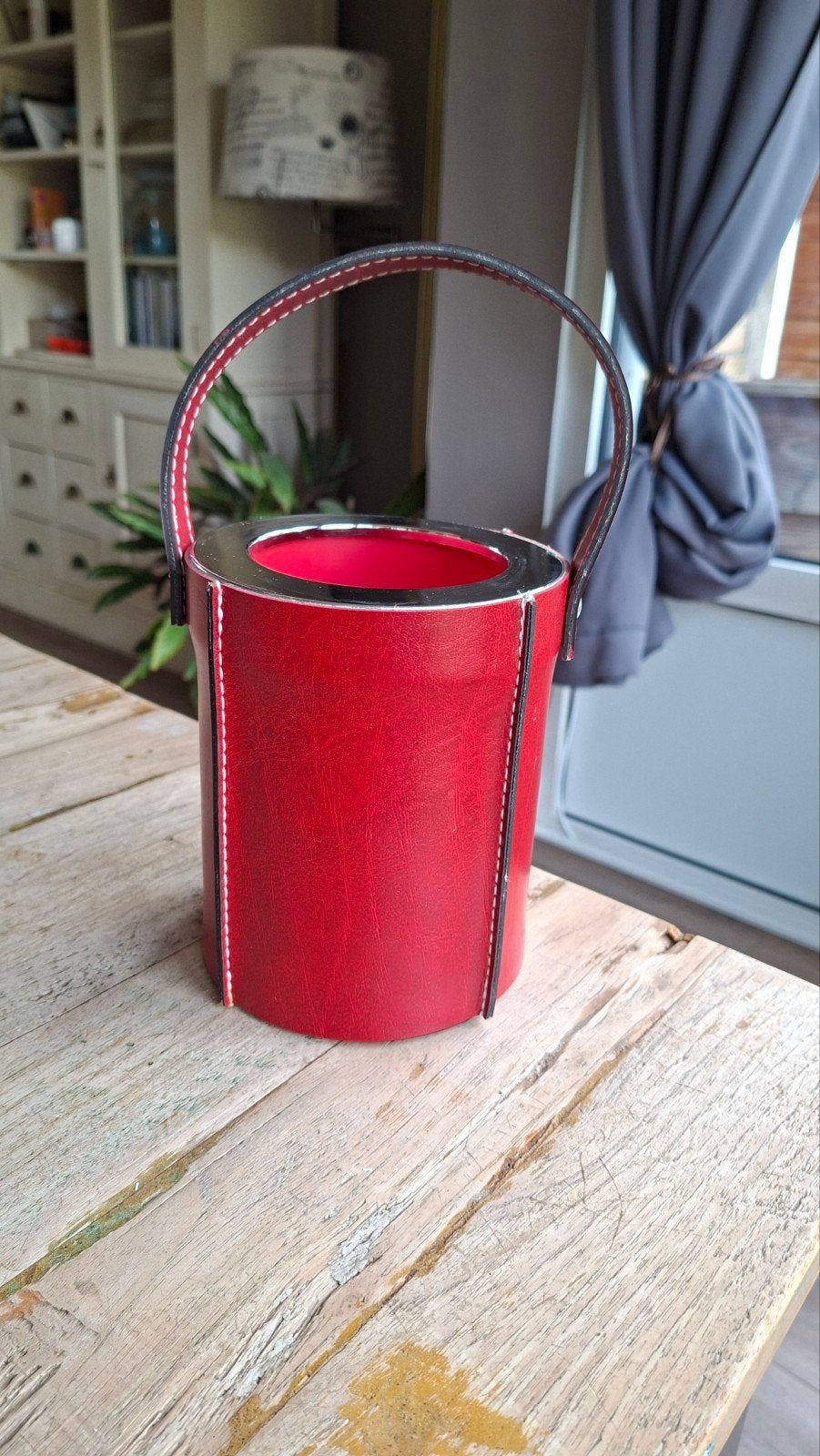 Vintage Coldy Lux Flessenkoeler / Wijnkoeler Turnwald Rood, Vintage, Gebruikt, Kunststof, Ophalen of Verzenden