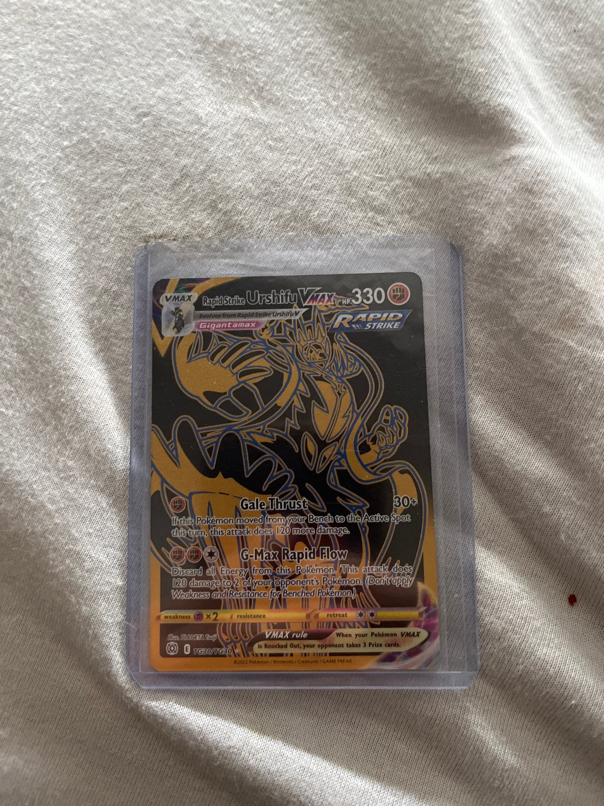 Een Urshifu Vmax een, Ophalen of Verzenden, Zo goed als nieuw, Losse kaart, Foil