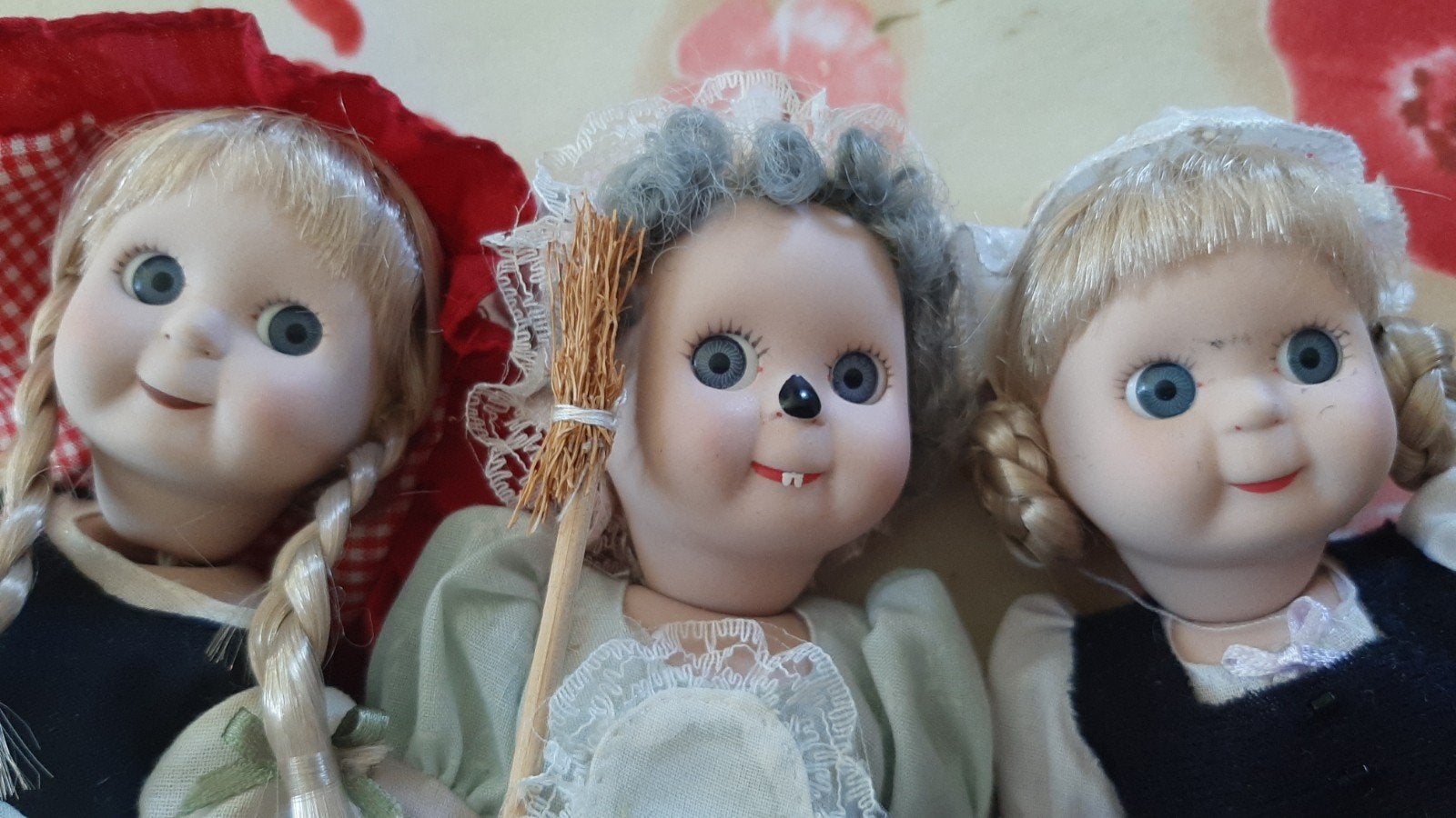 Porseleinen popje 3x, Ophalen of Verzenden, Gebruikt