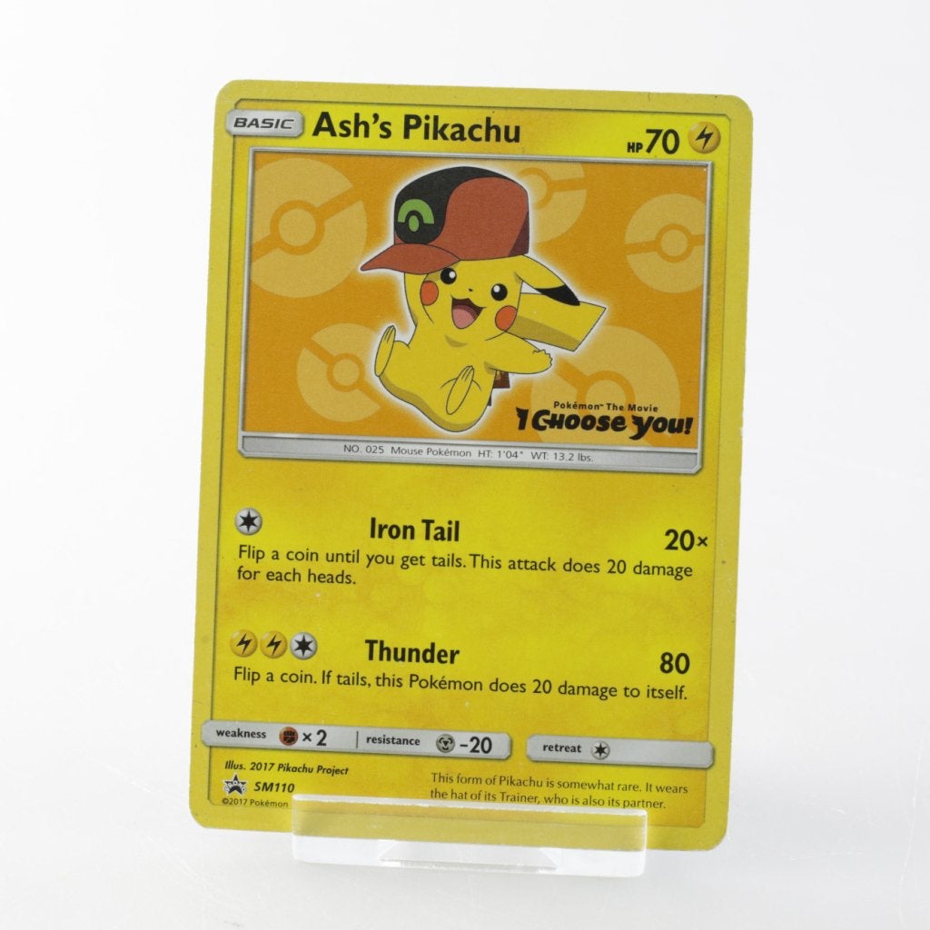 TCG Ash's Pikachu (SM 110) Excellent, Zo goed als nieuw