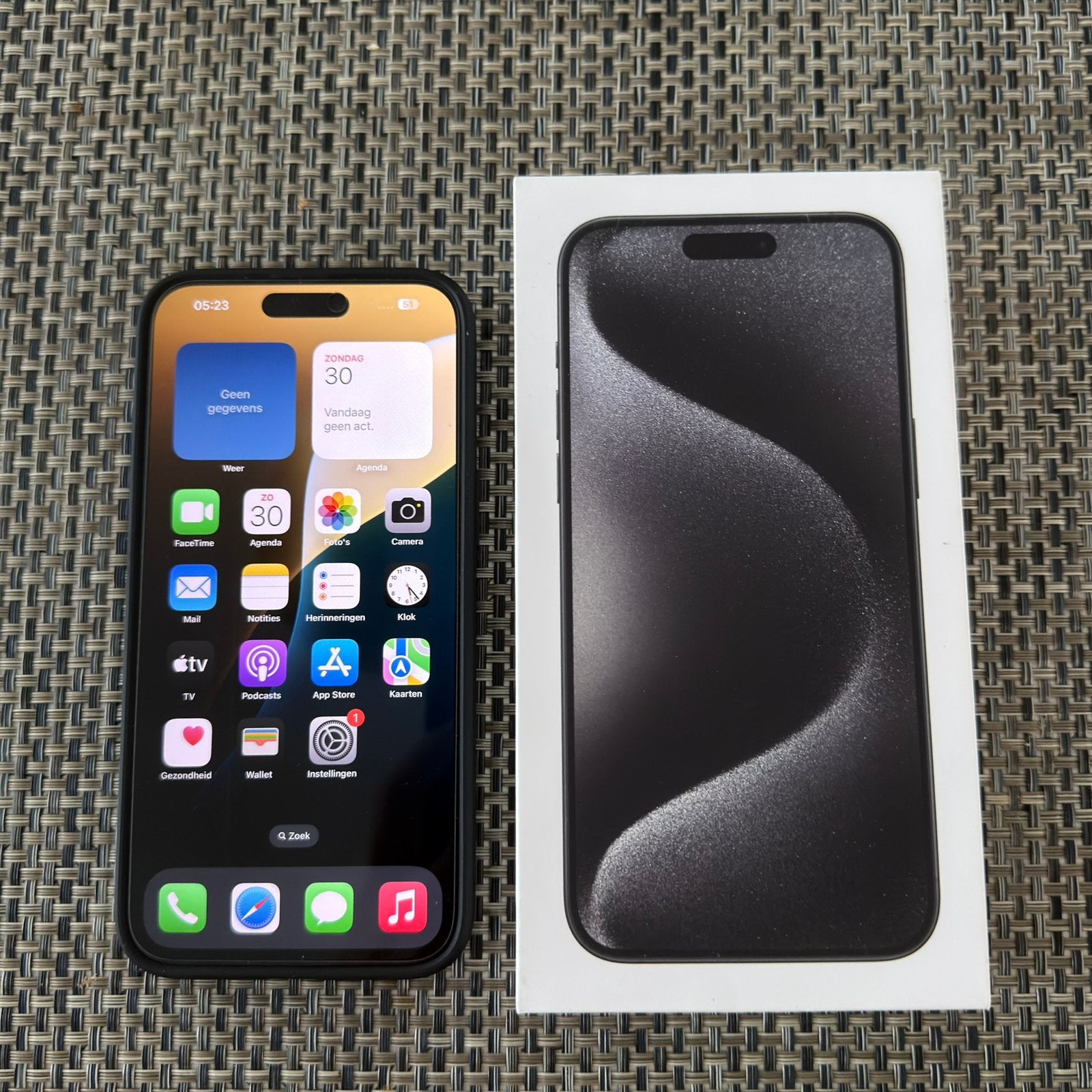 iPhone 15 Pro Max 256GB, Telecommunicatie, Mobiele telefoons | Apple iPhone, Zwart, IPhone 15 Pro Max, Zo goed als nieuw, Zonder simlock