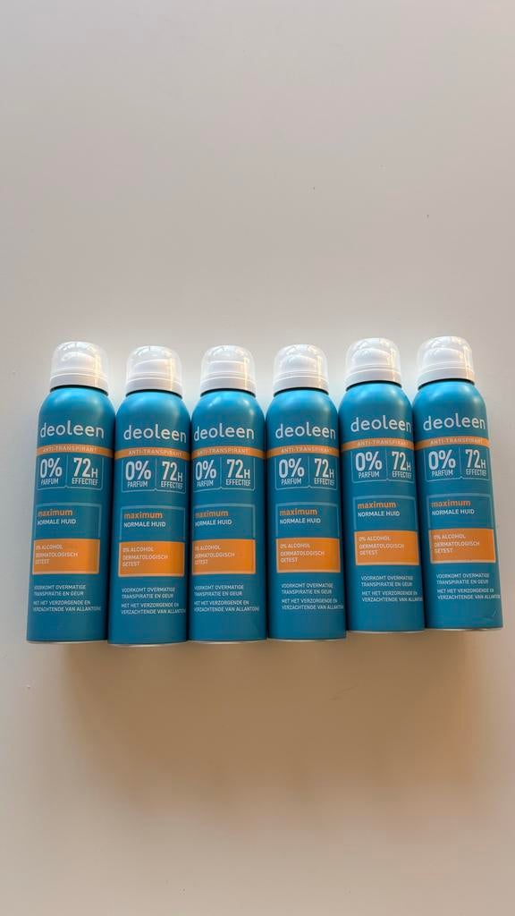 Deoleen Anti-Transpirant Spray - 8 stuks (ook los te koop), Ophalen of Verzenden, Nieuw, Deodorant of Bodyspray