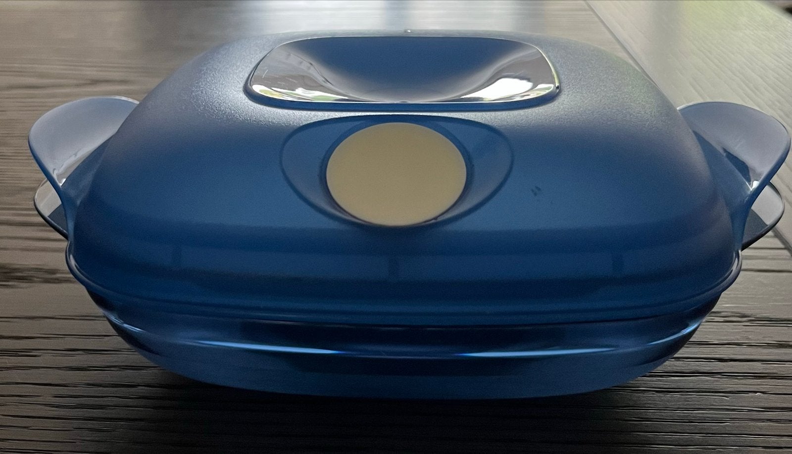 Tupperware MicroPlus/Cook/Crystalpop schaal, Gebruikt, Schaal, Blauw, Ophalen of Verzenden