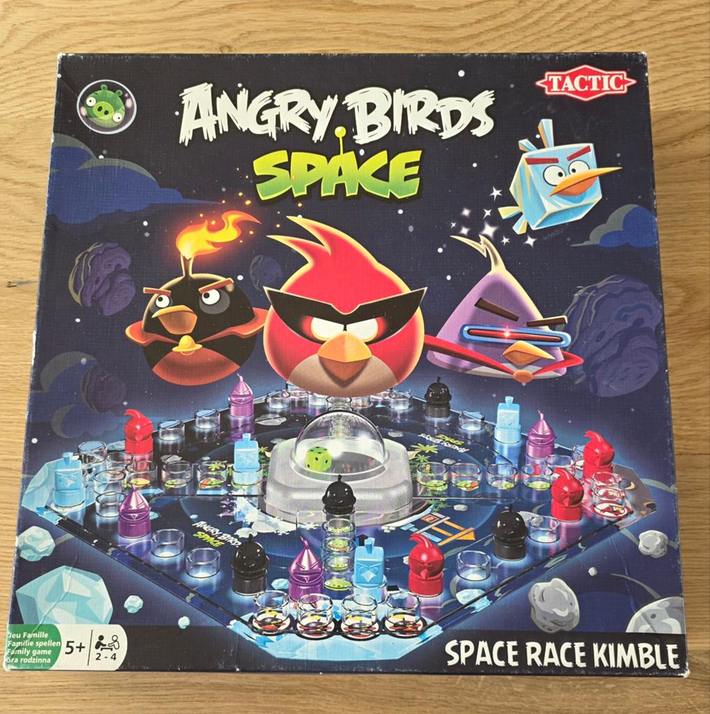 Angry Birds Space Race Kimble Bordspel Tactic 5+, Drie of vier spelers, Ophalen of Verzenden, Zo goed als nieuw, Tactic