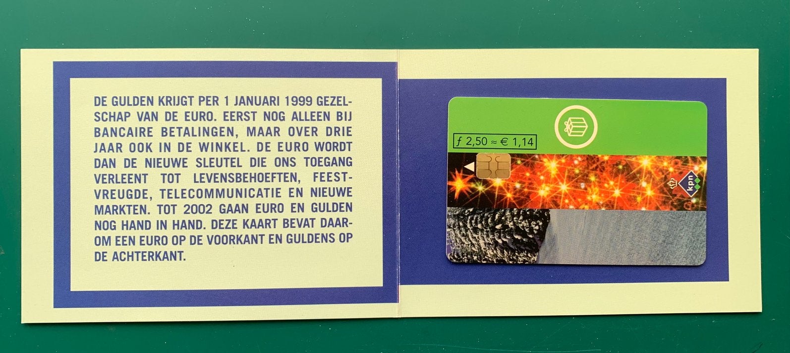 KPN telefoonkaart gulden - euro 1999, Ophalen of Verzenden, Nieuw, Overige typen