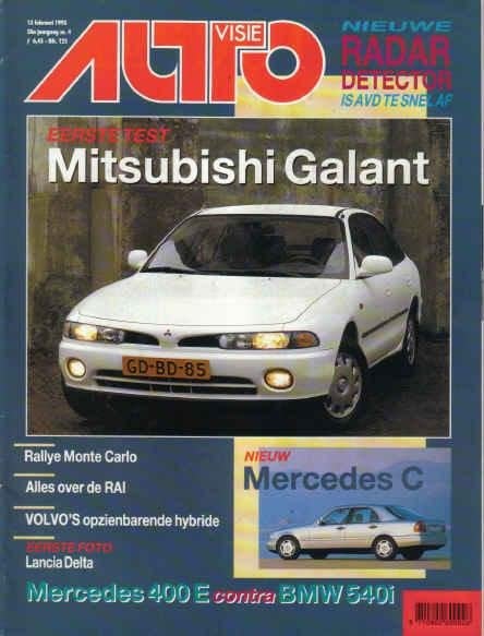Autovisie 4 1993 : BMW 540i - Mercedes Benz 400E / C W202, Ophalen of Verzenden, Gelezen, Algemeen