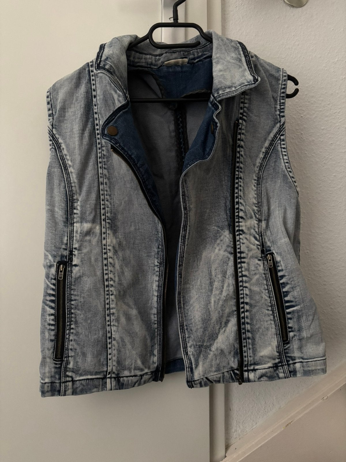 Zomer spijkerjas, Ophalen of Verzenden, Zo goed als nieuw, Maat 42/44 (L), Blauw