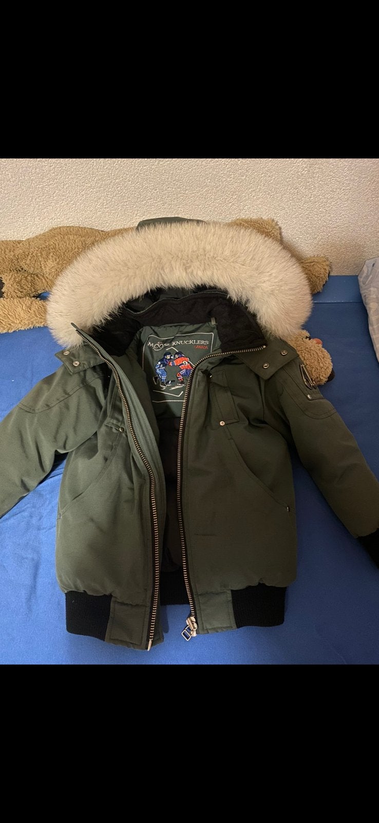 Moose knuckles jas maat 128, Kleding | Heren, Jassen | Winter, Ophalen of Verzenden, Zo goed als nieuw, Overige maten, Zwart
